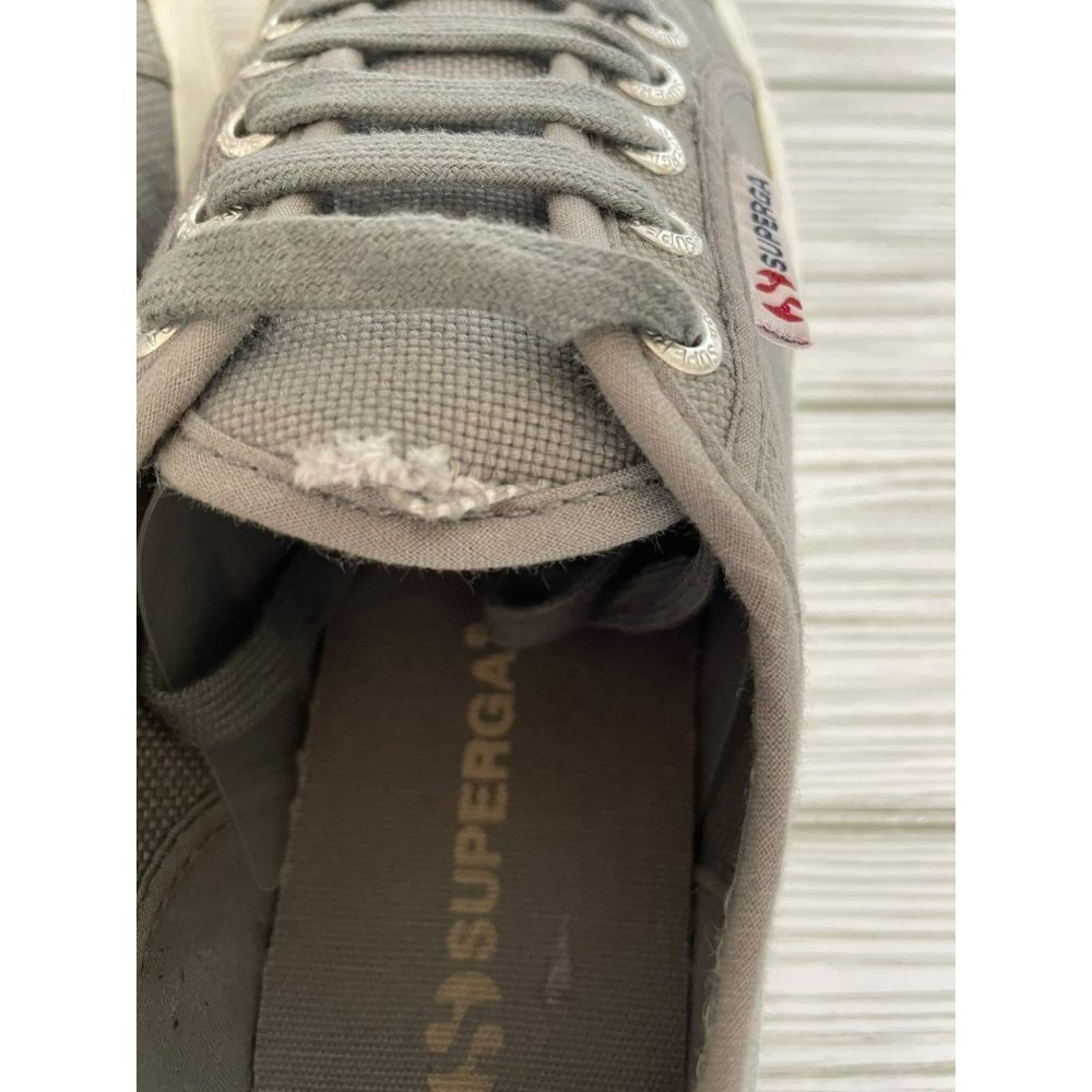 Superga Gray Canvas Sneakers in Size us 6,  eu 36 - Picture 6 of 10